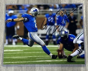 David Akers Signed Autographed Detroit Lions 8x10 Photo - Picture 1 of 1
