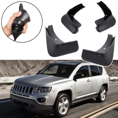 Guardabarros de coche guardabarros protector contra salpicaduras guardabarros para Jeep Compass 2011-2016 12 13 14 15 Foto 1 de 4