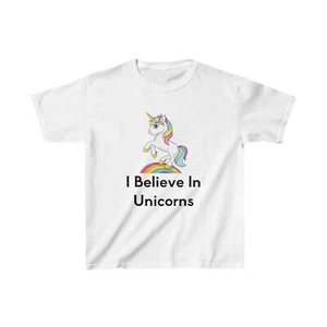Kids I Believe in Unicorn's T-Shirt - Picture 1 of 3