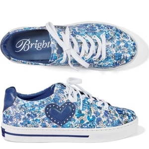 Brighton Flora Leather Sneakers - PREOWNED EXCELLENT - Picture 1 of 8