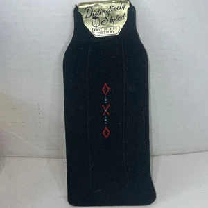 Nuevos calcetines elásticos de nailon de colección de hombre negros de estilo distintivo tejidos a medida - Imagen 1 de 7