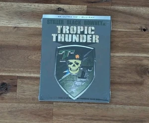 TROPIC THUNDER 4K ULTRA HD + BLU-RAY NEW SEALED With SLIPCOVER - Picture 1 of 2