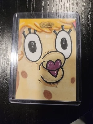 Tarjeta de artista 1/1 boceto de Creepy Steve Topps Crome 2025 Foto 1 de 3