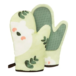 Anti Scald Gloves Kitchen Heat-resistant Protective Oven Household Baking - Foto 1 di 12