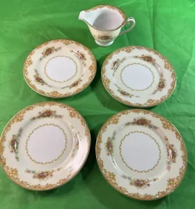 Aladdin Fine China Coronet 7.5’’ Plates & Creamer - Occupied Japan” - Picture 1 of 10