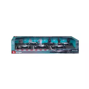 6 X Mercedes Diecast Racing Car Rosberg, Bottas, Russell And Lewis Hamilton 44 - Picture 1 of 3