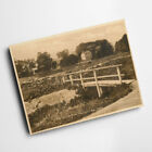 A4 PRINT - Vintage Westmorland - The Church from the Footbridge, Orton