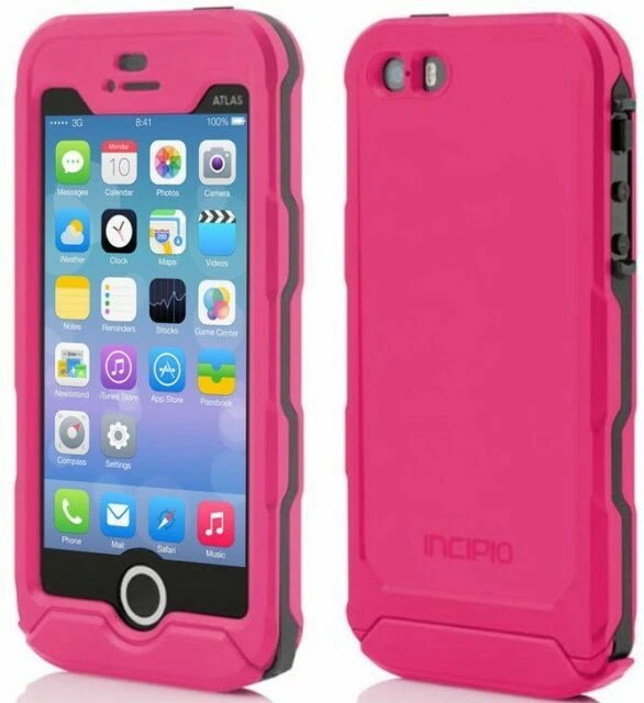 Incipio iPhone 5/5s Atlas ID Waterproof Case for Apple Iph1157pkstp and Pink
