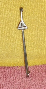 Pin de solapa vintage con velero plateado - Imagen 1 de 5