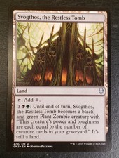 1x Svogthos, The Restless Tomb Commander Anthology 2018 Mtg Magic Card Land 270