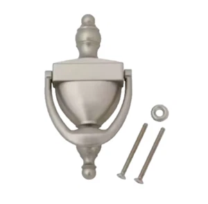 Türklopfer elegant dekorativ satiniert massiv Beschlag 154 mm x 78 mm 1 - Bild 1 von 3