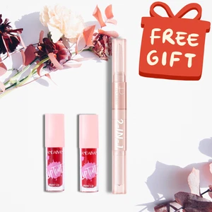Lip Stain & Tint Duo Shades 3 & 4 – Long Lasting, Kiss-Proof + Free Lips Gift - Picture 1 of 4