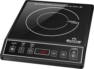 Quemador de encimera de inducción portátil Duxtop 1800 W, negro 9100MC/BT-M20B Foto 1 de 4