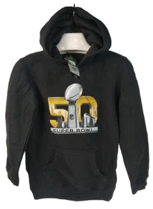 NFL Team Apparel Youth Super Bowl 50 Fleece Pullover Hoodie SMALL (8) - Picture 1 of 5