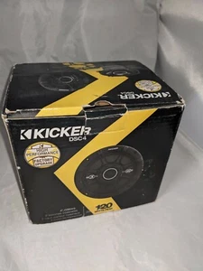 Kicker DSC4 41DSC44 Two 4-Inch Coax With 1/2 Inch Tweeters Open Box Unused 4 ohm - Picture 1 of 3