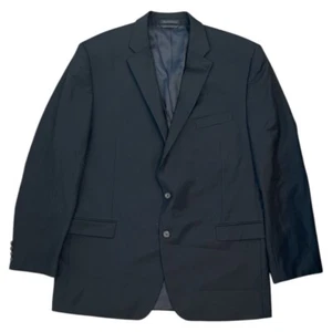 Lauren Ralph Lauren Men's 2 Button Suit Size 46L Pants 34 x 30.5 Black 100% Wool - Picture 1 of 7