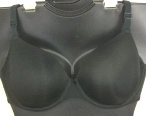 Reggiseno t-shirt Cacique leggermente foderato nylon liscio NERO più Lane Bryant nuovo senza etichette nuovo - Foto 1 di 12