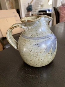 Small Speckled Studio Pottery Pitcher - Picture 1 of 4