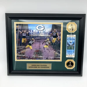 Boleto de fichas monedas placa campeones Super Bowl XLV fútbol americano Green Bay Packers 2011 - Imagen 1 de 17