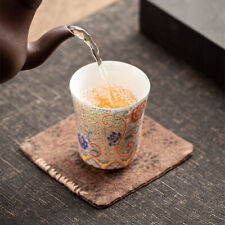 Silver Silk Enamel Master Cup Smelling Kung Fu Tea Set Palace Ceramic Tea Cup
