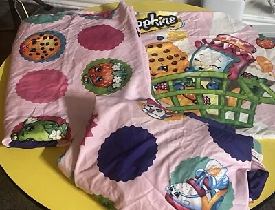 Juego de sábanas dobles Shopkins 1 plana 1 ajustable 1 funda de almohada  Foto 1 de 4