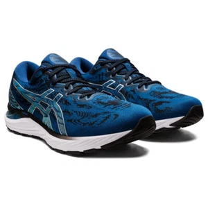 ASICS Men's Gel Cumulus 23 Mesh Knit Running Shoes, French Blue/Black Size 12 M - Picture 1 of 9