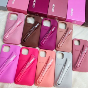 Rhode Lip Tint + Summer Lip Silicone Phone Case for iPhone 16 15 14 13 12 11 - Zdjęcie 1 z 66