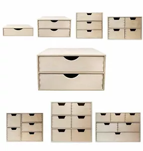 Creative Deco Schubladen-Box aus Holz | Regal Minikommode für Kleinigkeiten - Bild 1 von 51