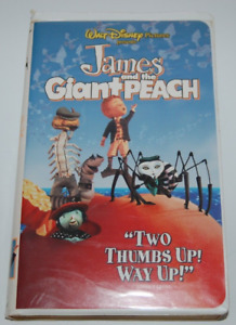 Vintage Walt Disney JAMES AND THE GIANT PEACH VHS Tape 7894 in Clam Shell Case