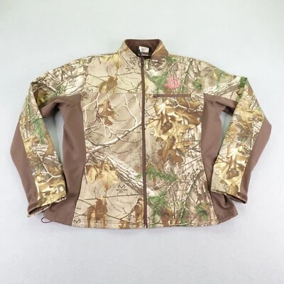 Realtree Jacket Womens Large Brown Camo Real Tree Xtra Softshell Hunting Coat - Image 1 of 4
