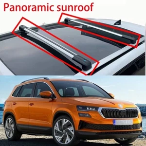 Fits for Skoda Karoq 2022 2023 Cross bar crossbar Roof Rail heighten - Picture 1 of 7