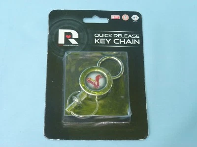 ST. LOUIS CARDINALS  Quick Release silver metal KEYCHAIN / KEYRING by Rico NIP - Image 1 of 2