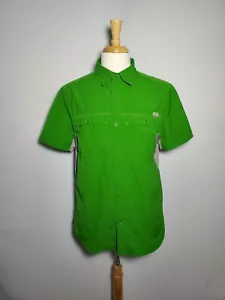 Merrell Selectwick Shirt Mens Size Medium Green Button Down Short Sleeve Hiking - Picture 1 of 9