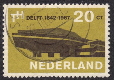 1967 Netherlands SC# 443 - Assembly Hall, Delft University - Used - Image 1 of 2