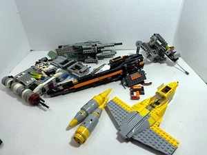 LEGO bulk LOT B02S04: Star Wars Mixed parts 2.75 lbs pounds x-wing, starfighter - Picture 1 of 8