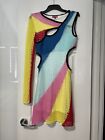 As New Staud Rainbow Midi Knit Dress As New Condition Lined Size Small