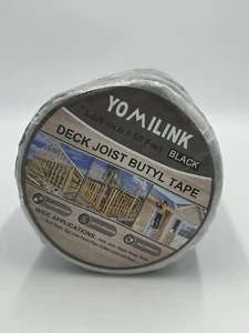 Deck Joist Butyl Tape 1-5/8 Inch 50 Feet 6 Pack, Butyl Flashing Tape - Black Wi - Picture 1 of 8