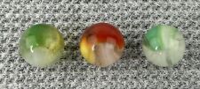 Lot Of 3 Akro Popeye Patch Marbles .58” NM To Mint Condition