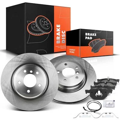 Rotores de freno de disco traseros y pastillas de freno de cerámica para BMW 330xi 335i xDrive X1 E90 E84 Foto 1 de 4