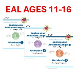 English as an Additional Language (EAL) Ages 11-16 Workbooks New to English CGP - Picture 1 of 24