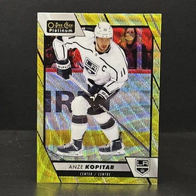 2023-24 O-Pee-Chee Platinum #146 Neon Yellow Surge Anze Kopitar L. A. Kings  - Image 1 of 2