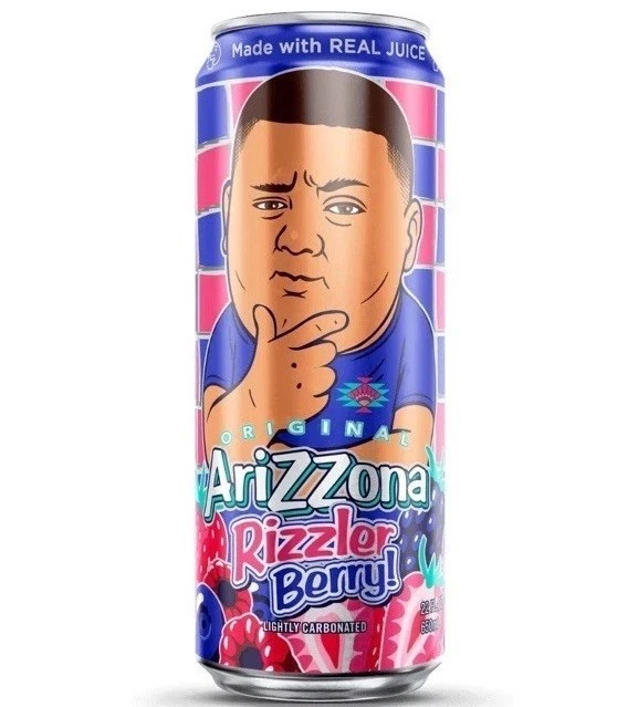 Lata de refrescos AriZona The Rizzler AriZZona Rizzler Berry 22 oz edición limitada Foto 1 de 1
