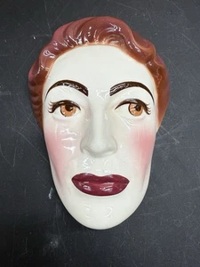 Joan Crawford San Francisco Clay Art Wall Mask 1980s - Picture 1 of 14