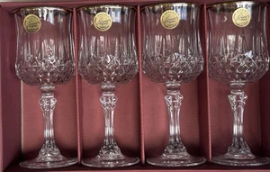 Cristal D’Arques Crystal Wine Goblets-made In France- Set Of 8-New In Box - Picture 1 of 5