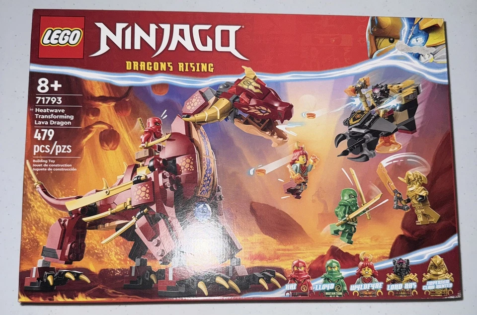Lego Ninjago Dragon Rising Heatwave Transforming Lava Dragon 71793 Envío Gratis Foto 1 de 2