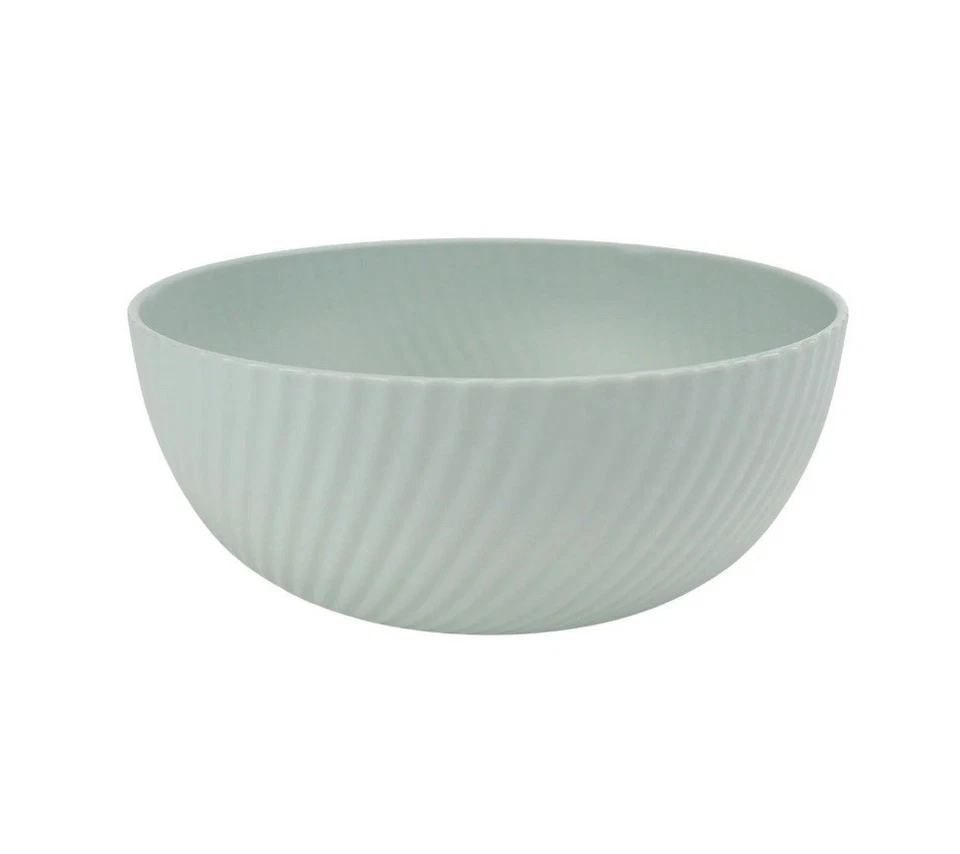 Set of 8 MAINSTAYS Plastic 38oz Cereal Bowls Round Textured BPA Free Teal - Image 1 of 4