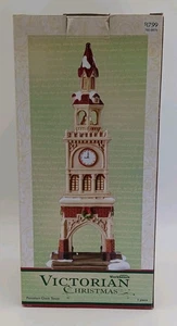 Banco da lavoro Babbo Natale vittoriano torre dell'orologio di Natale - Foto 1 di 10