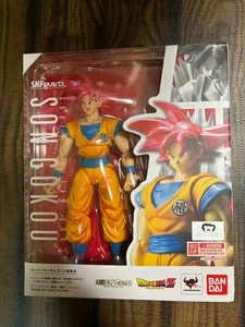 S.H.Figuarts Goku Super Saiyan God Dragon Ball Z BANDAI Giappone - Foto 1 di 8