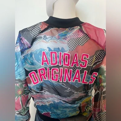 Adidas Originales X Granja Río Venecia Playa Tropical Malla Bombardero MUESTRA Edición Raro Foto 1 de 4