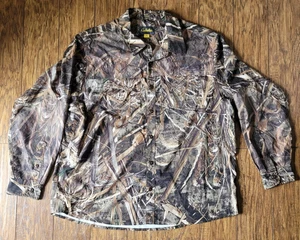 Cabelas Mens XXL Realtree Max 5 Camo Thick Flannel Button up Hunting Shirt - Picture 1 of 6